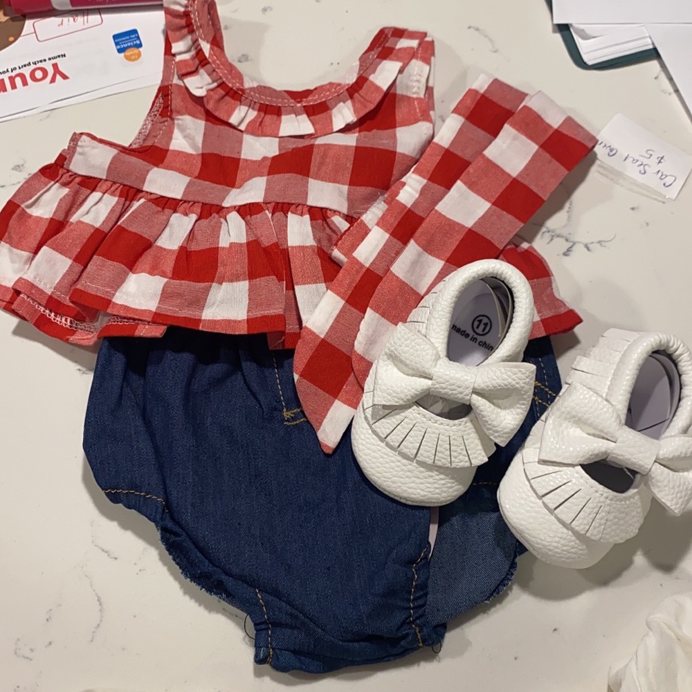 0-6 month baby girls outfit